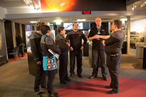  The Animus with members of the Ty at the Canberra Deep Space Communications Telescope
