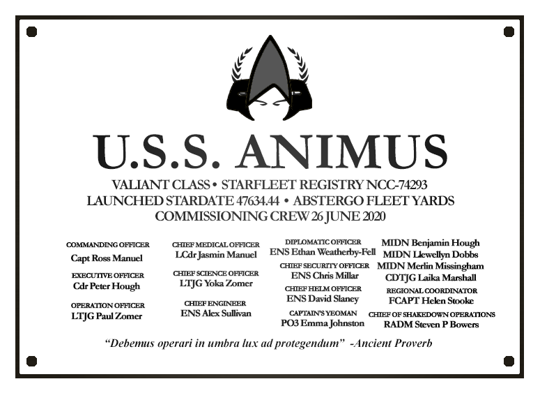 USS Animus Commissioning Crew